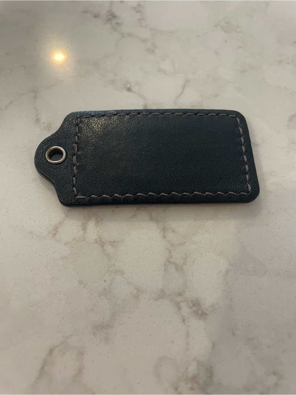 Coach Black Leather Vintage Hang Tag - Picture 2 of 4